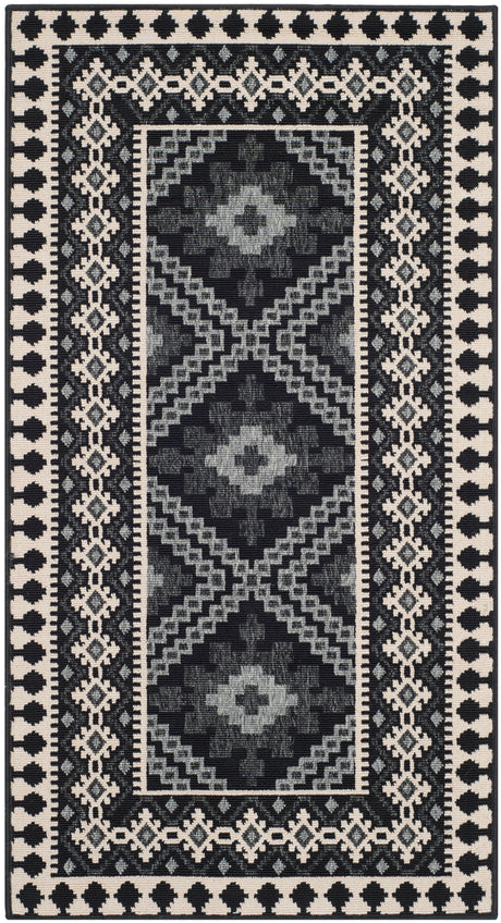 Safavieh Veranda Ver099 Black/Creme Rug.