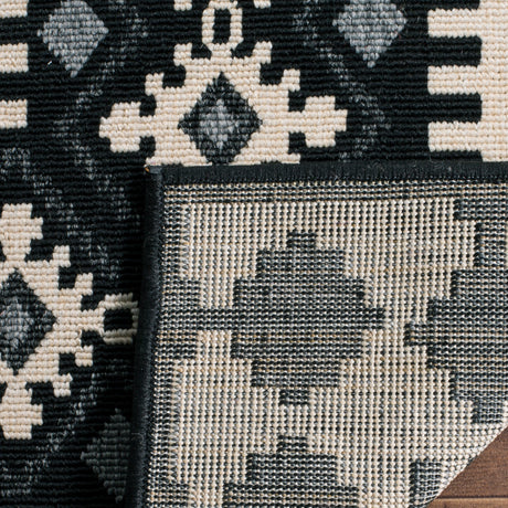 Safavieh Veranda Ver099 Black/Creme Rug.