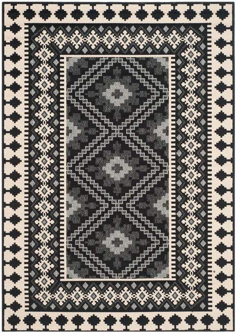 Safavieh Veranda Ver099 Black/Creme Rug.