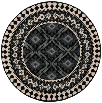 Safavieh Veranda Ver099 Black/Creme Area Rug