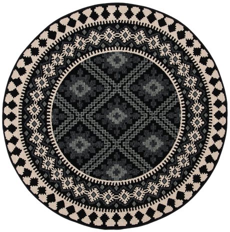 Safavieh Veranda Ver099 Black/Creme Rug.
