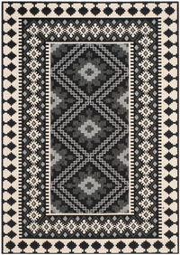 Safavieh Veranda Ver099 Black/Creme Area Rug