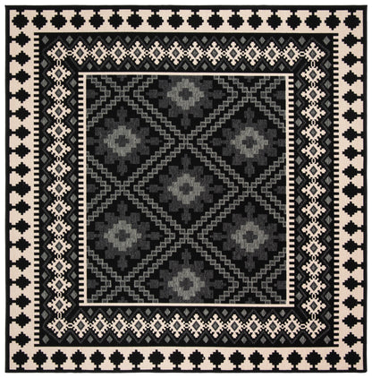 Safavieh Veranda Ver099 Black/Creme Area Rug