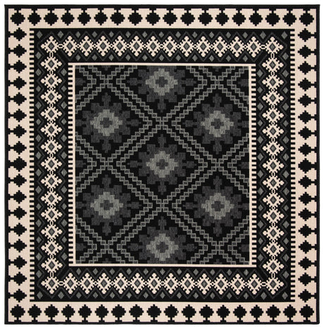 Safavieh Veranda Ver099 Black/Creme Rug.