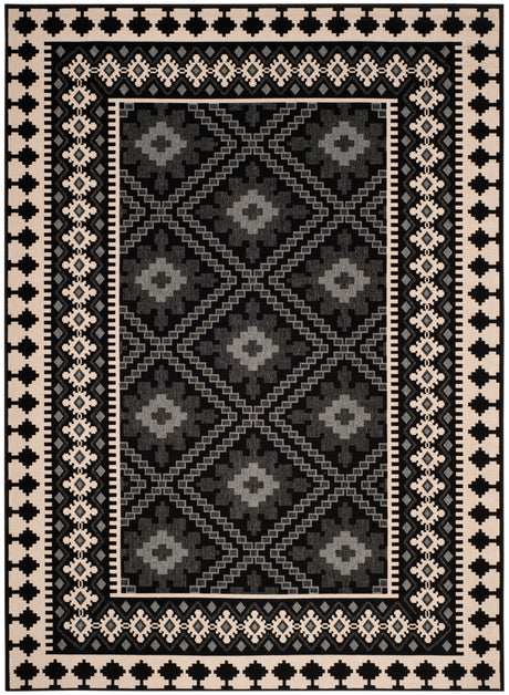 Safavieh Veranda Ver099 Black/Creme Rug.