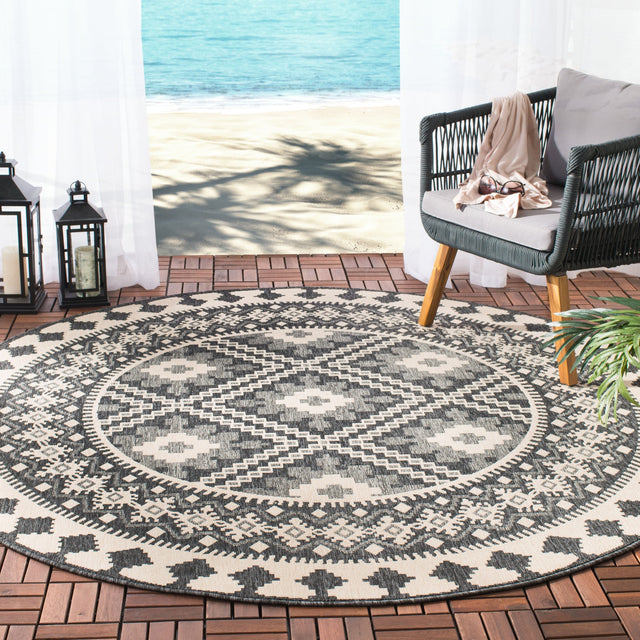 Safavieh Veranda Ver099 Ivory/Grey Rug.