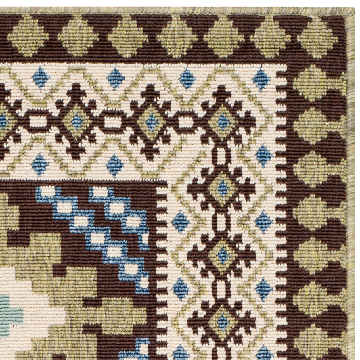 Safavieh Veranda Ver099 Chocolate/Green Area Rug