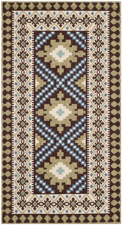 Safavieh Veranda Ver099 Chocolate/Green Area Rug