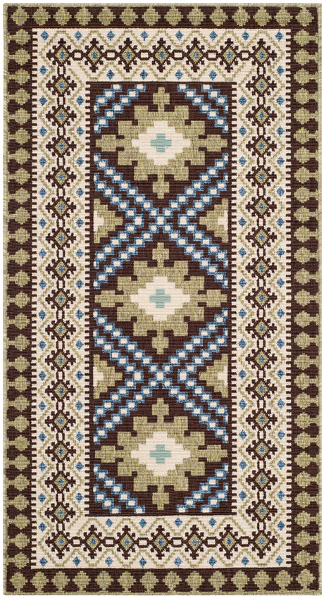 Safavieh Veranda Ver099 Chocolate/Green Rug.