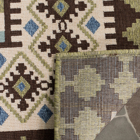 Safavieh Veranda Ver099 Chocolate/Green Rug.