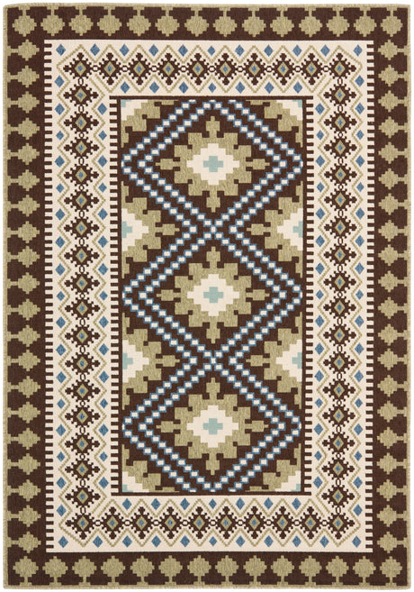 Safavieh Veranda Ver099 Chocolate/Green Rug.