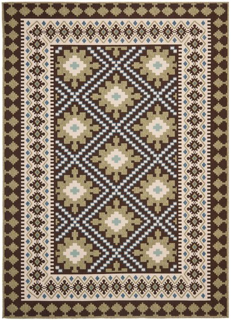 Safavieh Veranda Ver099 Chocolate/Green Rug.