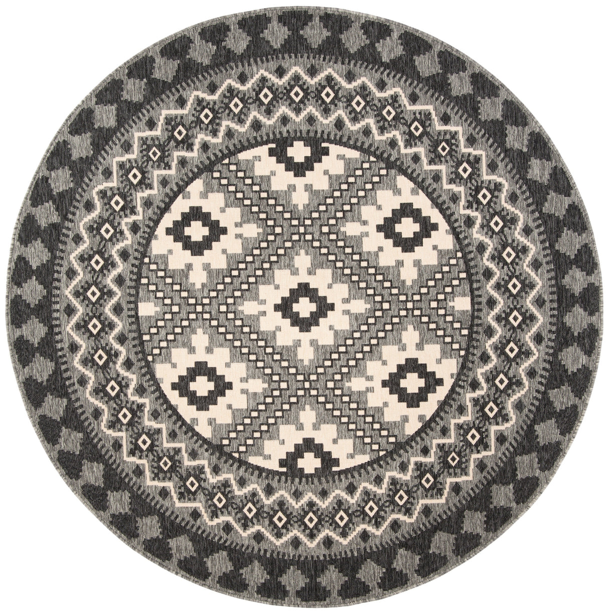 Safavieh Veranda Ver099 Ivory/Charcoal Rug.