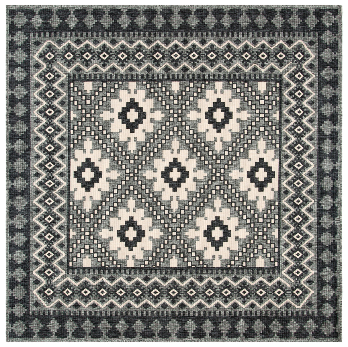 Safavieh Veranda Ver099 Ivory/Charcoal Rug.