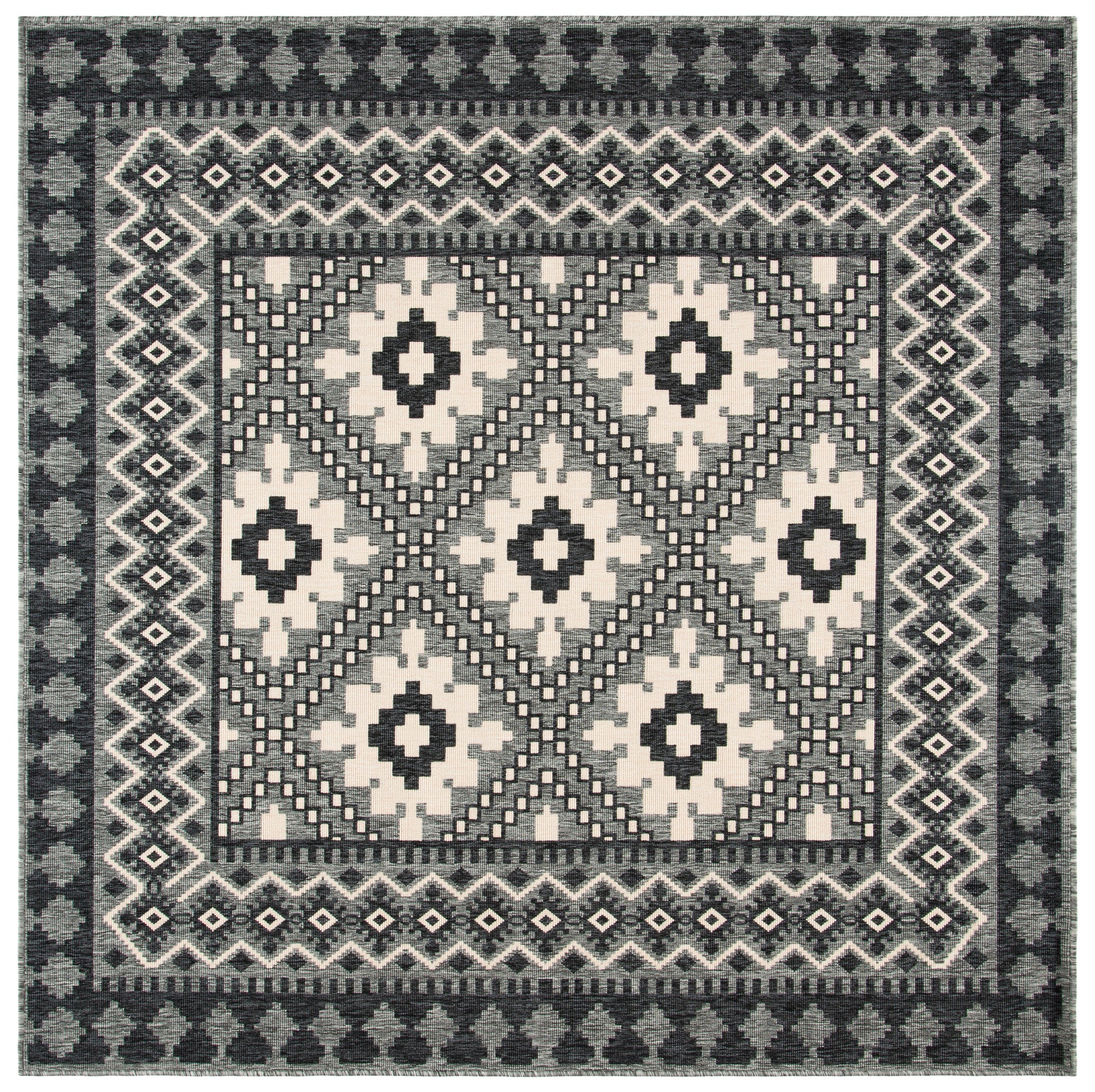 Safavieh Veranda Ver099 Ivory/Charcoal Area Rug