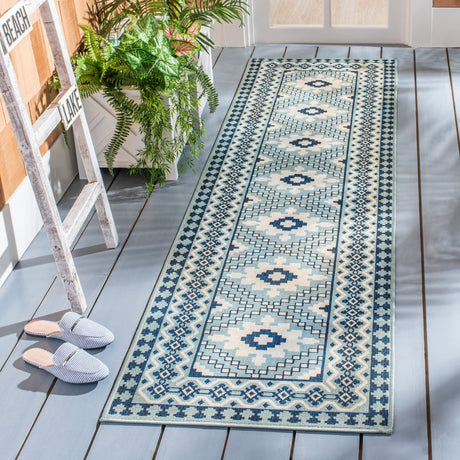 Safavieh Veranda Ver099 Ivory/Blue Rug.