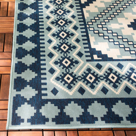 Safavieh Veranda Ver099 Ivory/Blue Rug.