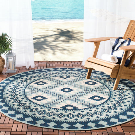 Safavieh Veranda Ver099 Ivory/Blue Rug.