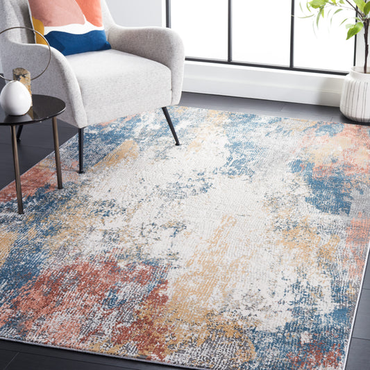 Safavieh Vogue Vge206A Ivory/Blue Rust Area Rug