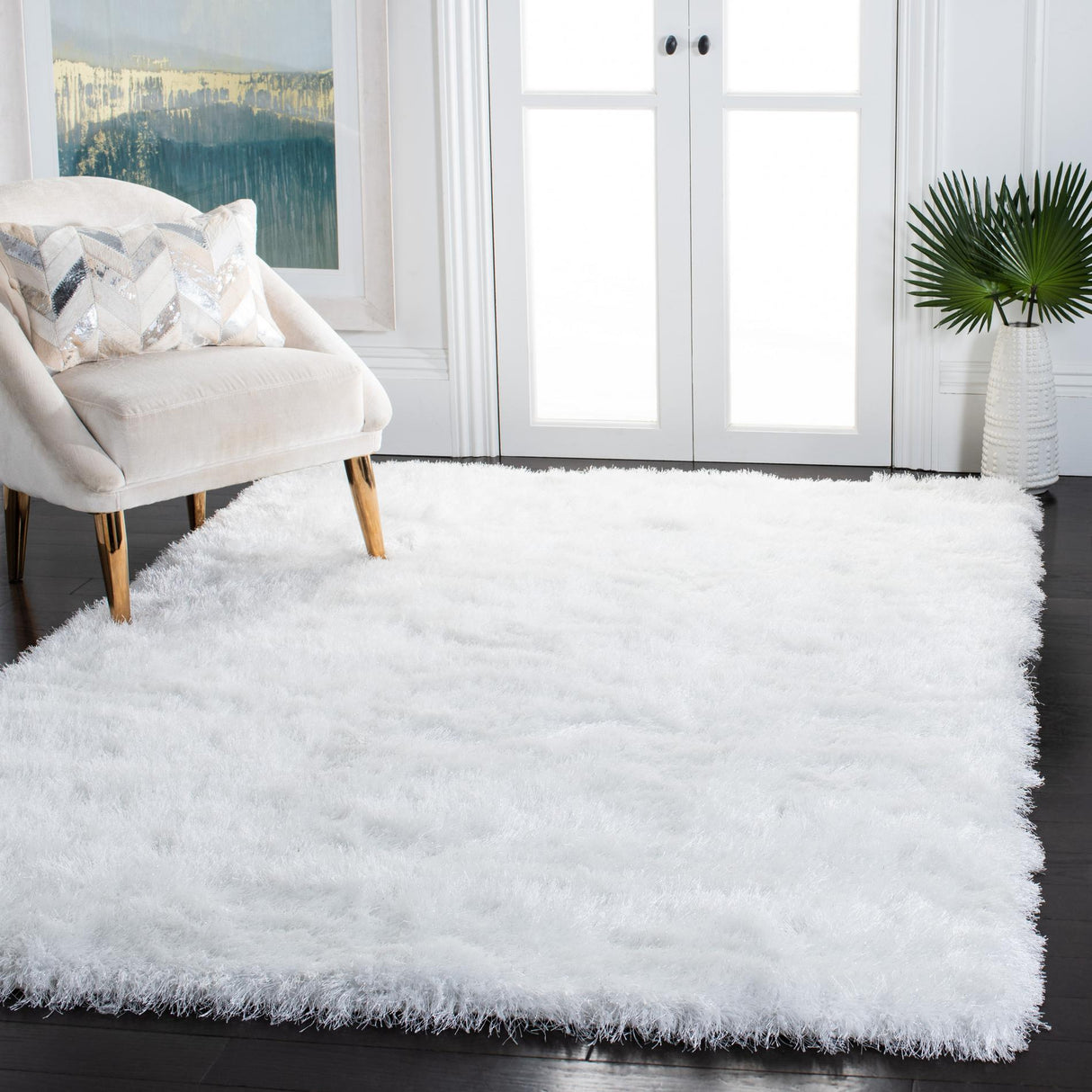 Safavieh Vegas Shag Vgs868A Ivory Rugs.