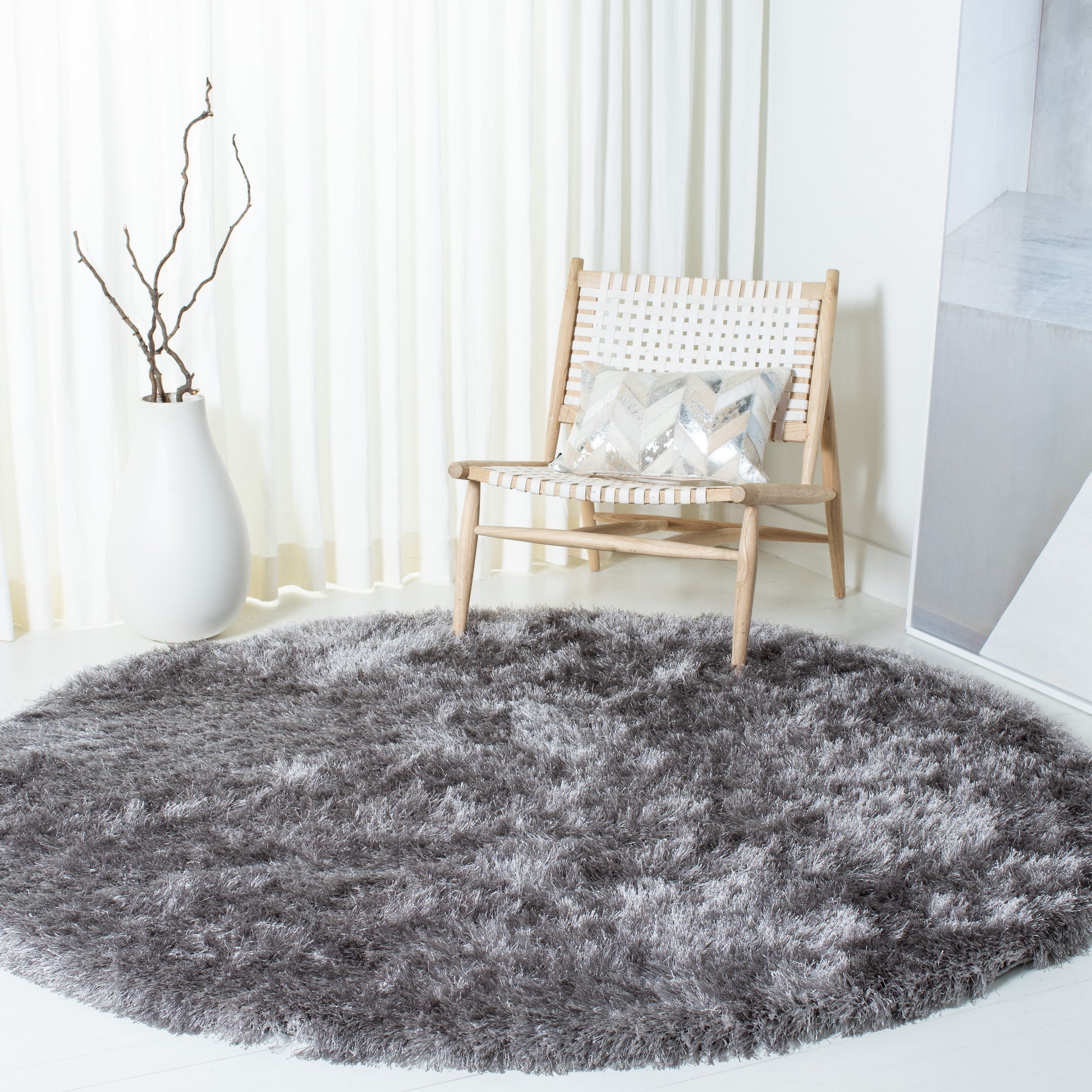 Safavieh Vegas Shag Vgs868F Grey Area Rug