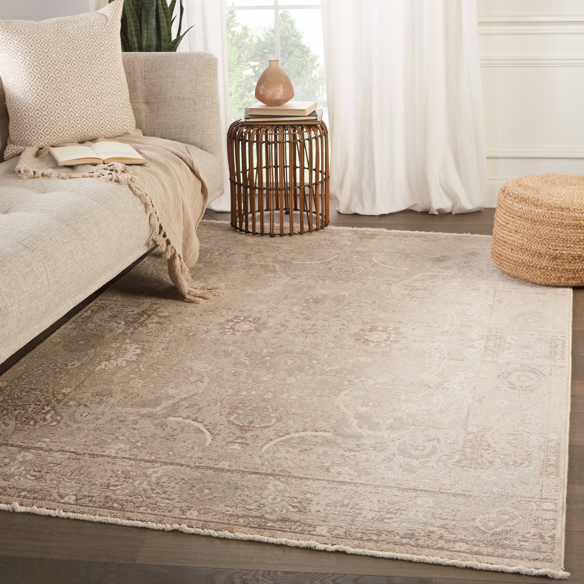 Jaipur Vienne Baptiste Vne03 Gray/Cream Area Rug