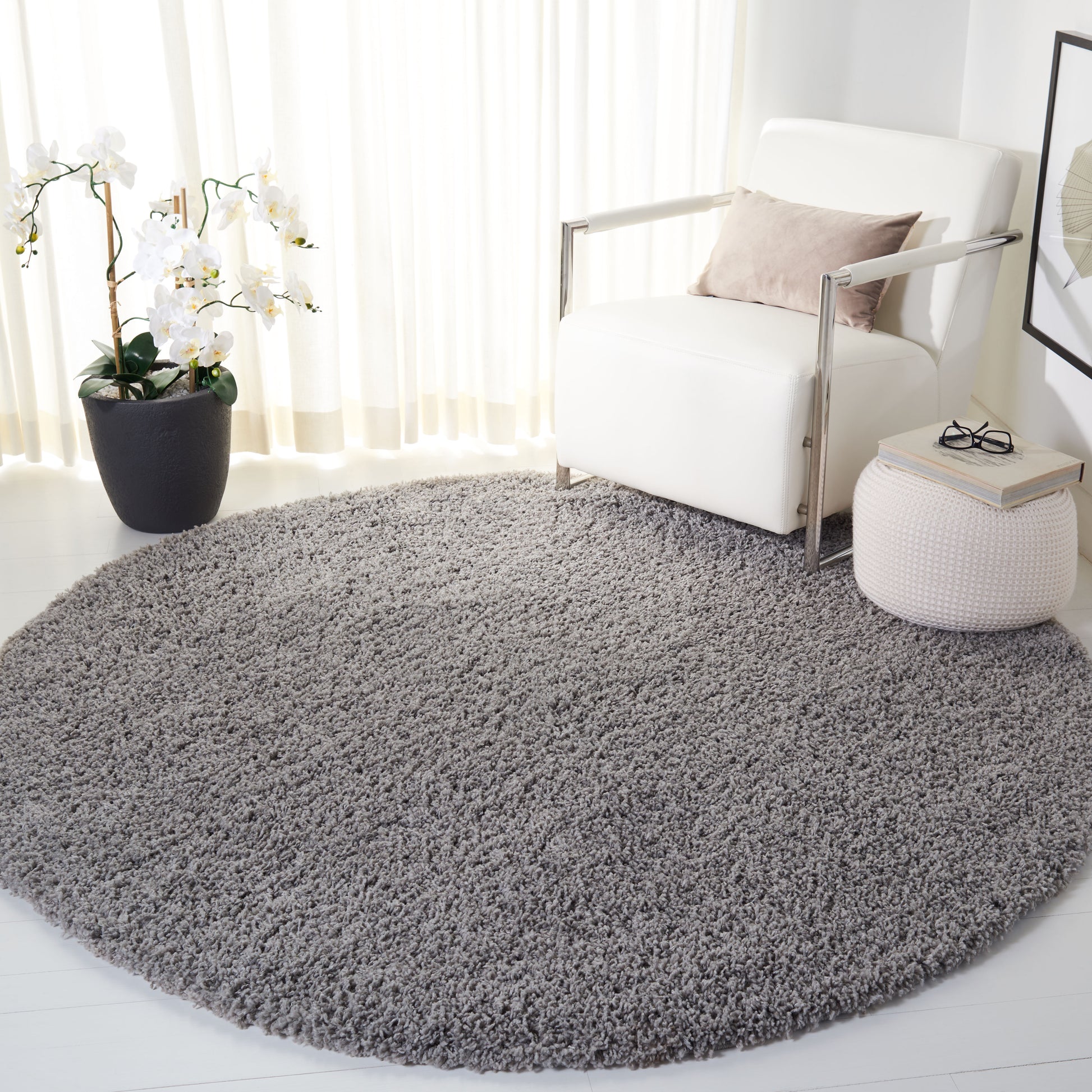 Safavieh Venus Shag Vns520F Light Grey Area Rug