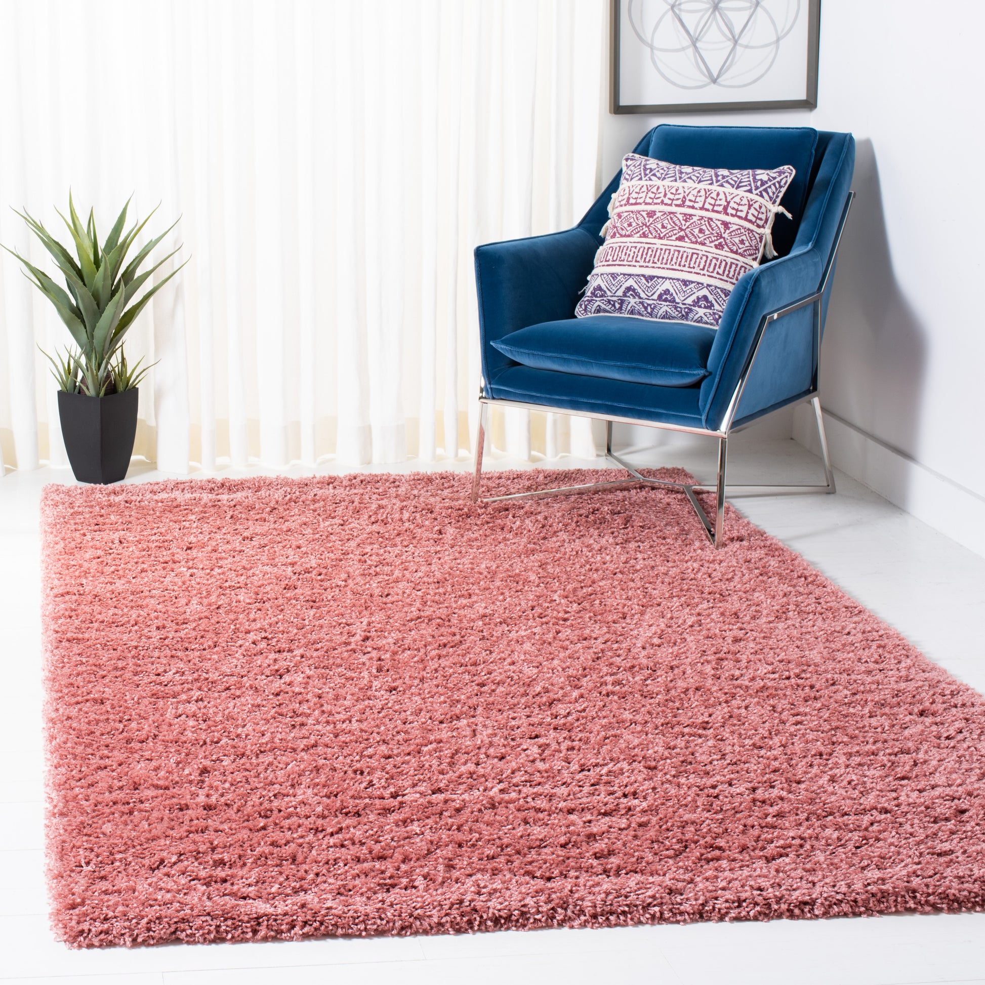 Safavieh Venus Shag Vns520U Pink Area Rug