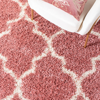 Safavieh Venus Shag Vns524U Pink/Ivory Area Rug