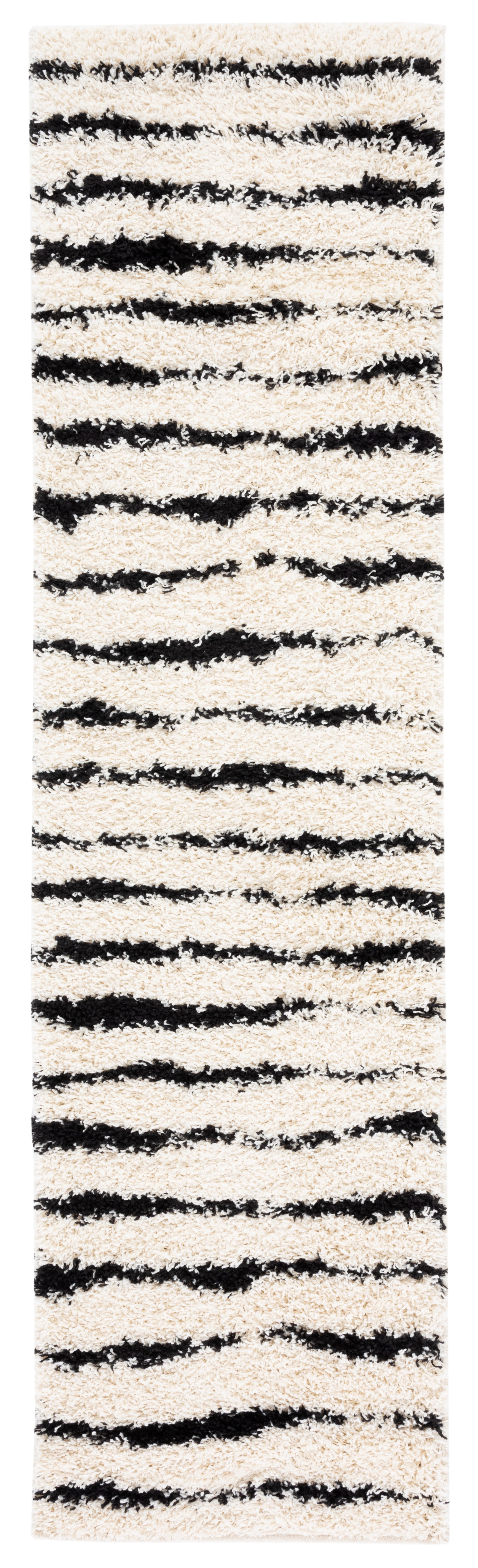 Safavieh Venus Shag Vns603A Ivory/Black Area Rug