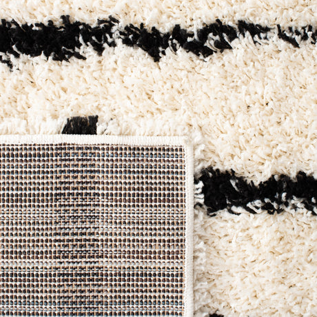 Safavieh Venus Shag Vns603A Ivory/Black Rug.