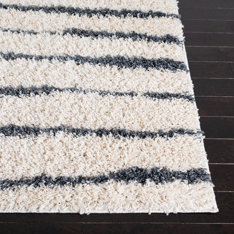 Safavieh Venus Shag Vns603B Ivory/Dark Grey Rug.
