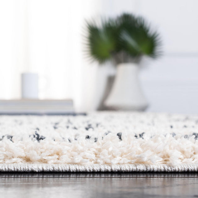 Safavieh Venus Shag Vns603B Ivory/Dark Grey Rug.