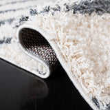 Safavieh Venus Shag Vns603B Ivory/Dark Grey Rug.