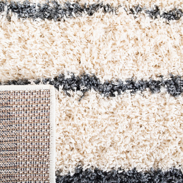 Safavieh Venus Shag Vns603B Ivory/Dark Grey Rug.