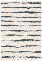 Safavieh Venus Shag Vns603B Ivory/Dark Grey Rug.