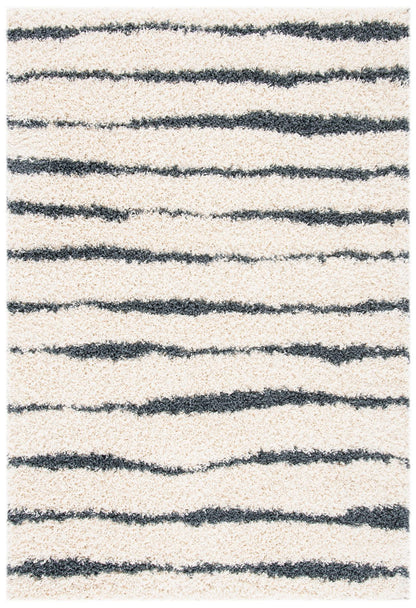 Safavieh Venus Shag Vns603B Ivory/Dark Grey Area Rug