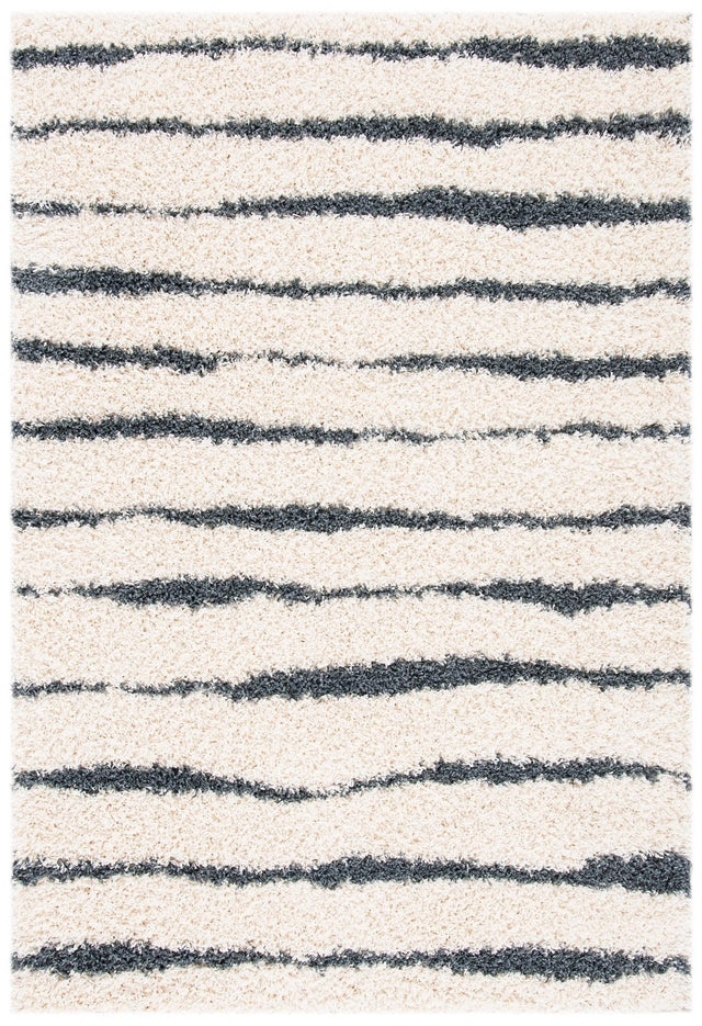 Safavieh Venus Shag Vns603B Ivory/Dark Grey Rug.