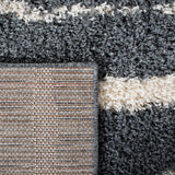 Safavieh Venus Shag Vns603G Dark Grey/Ivory Rug.