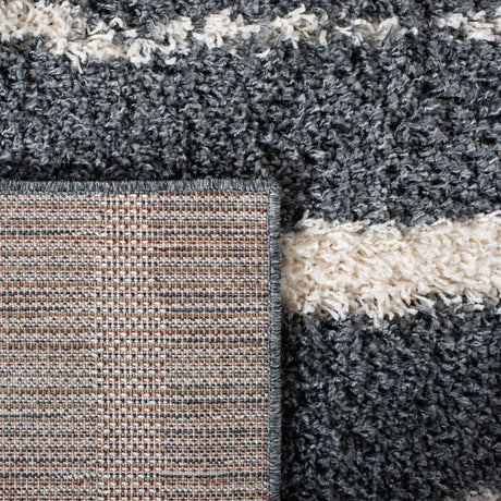 Safavieh Venus Shag Vns603G Dark Grey/Ivory Rug.
