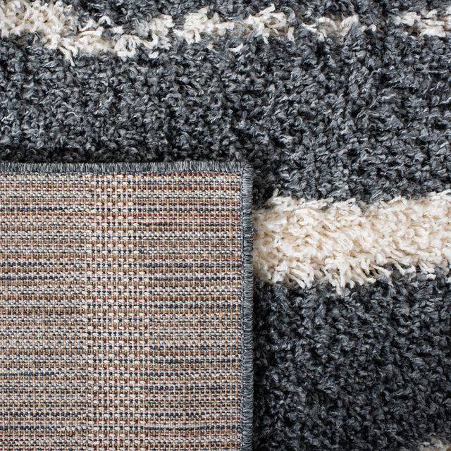 Safavieh Venus Shag Vns603G Dark Grey/Ivory Rug.