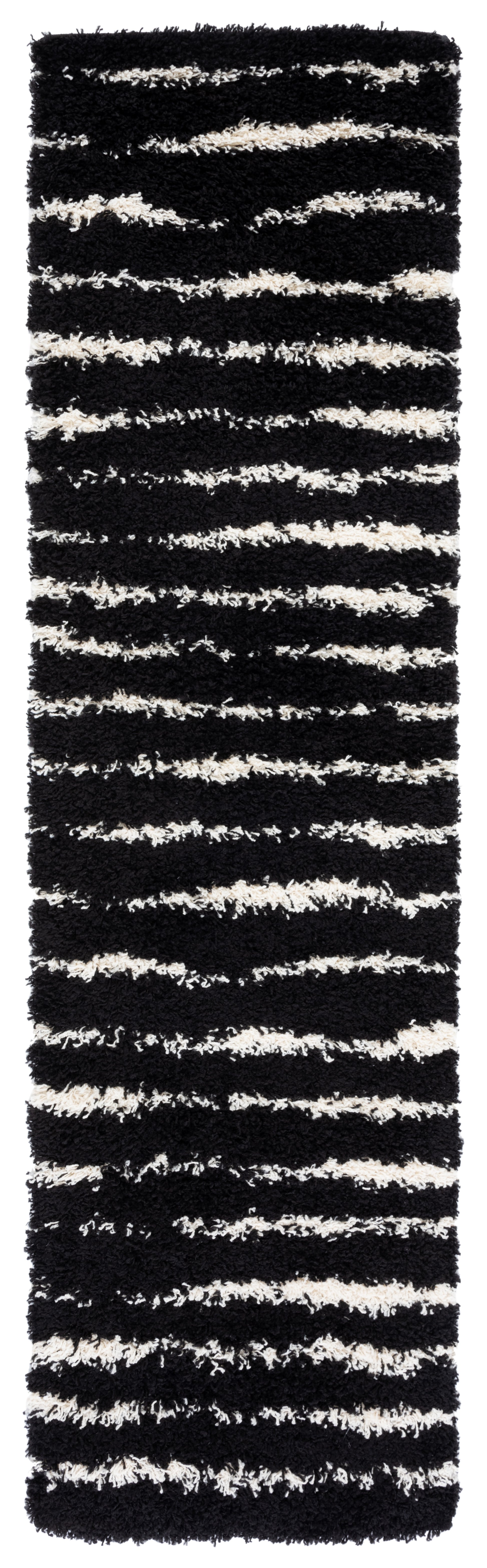 Safavieh Venus Shag Vns603Z Black/Ivory Area Rug