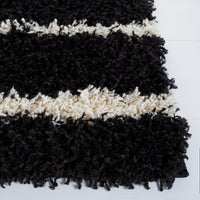 Safavieh Venus Shag Vns603Z Black/Ivory Area Rug