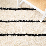 Safavieh Venus Shag Vns604A Ivory/Black Rug.