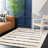 Safavieh Venus Shag Vns604A Ivory/Black Rug.