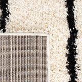 Safavieh Venus Shag Vns604A Ivory/Black Rug.
