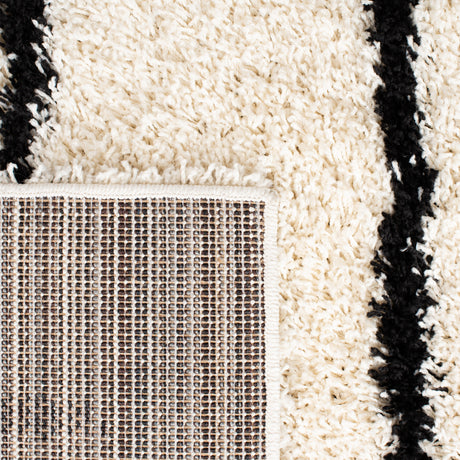 Safavieh Venus Shag Vns604A Ivory/Black Rug.