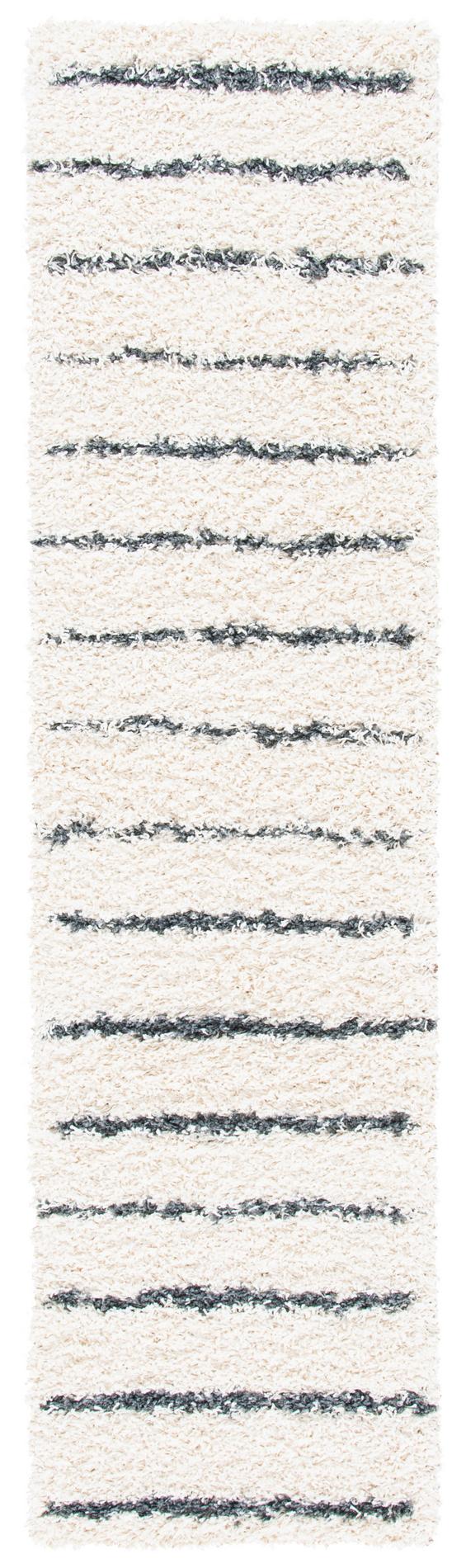 Safavieh Venus Shag Vns604B Ivory/Dark Grey Rug.