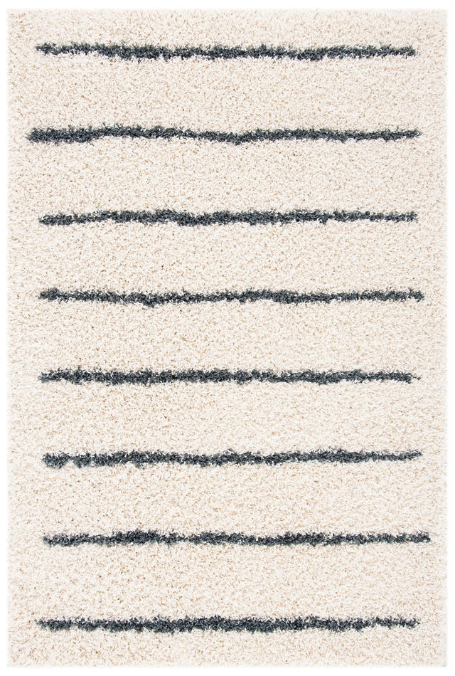 Safavieh Venus Shag Vns604B Ivory/Dark Grey Rug.