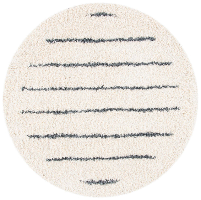 Safavieh Venus Shag Vns604B Ivory/Dark Grey Rug.